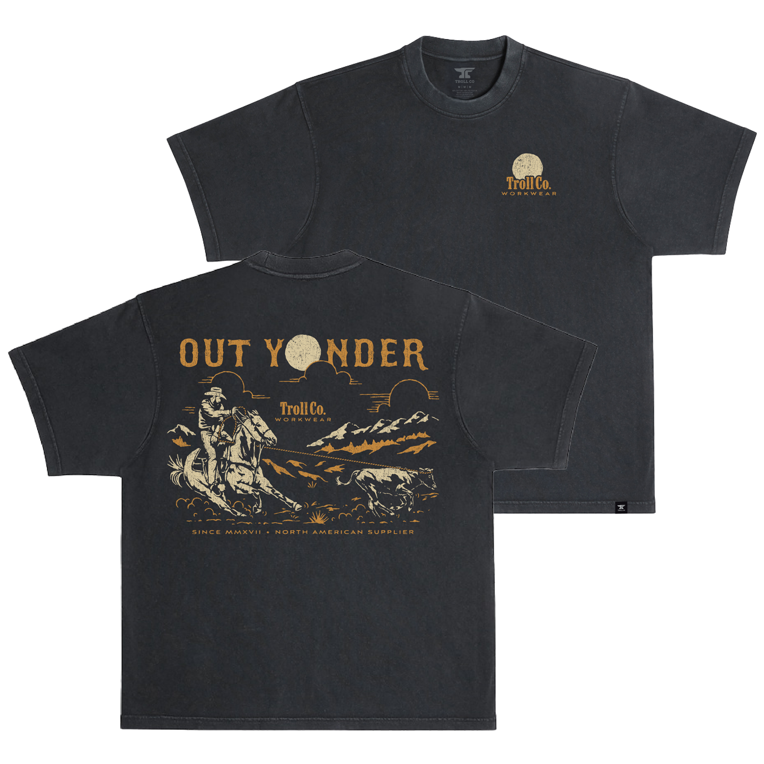Men's Out Yonder Heavyweight Pigment Dye T-Shirt | Color: Black