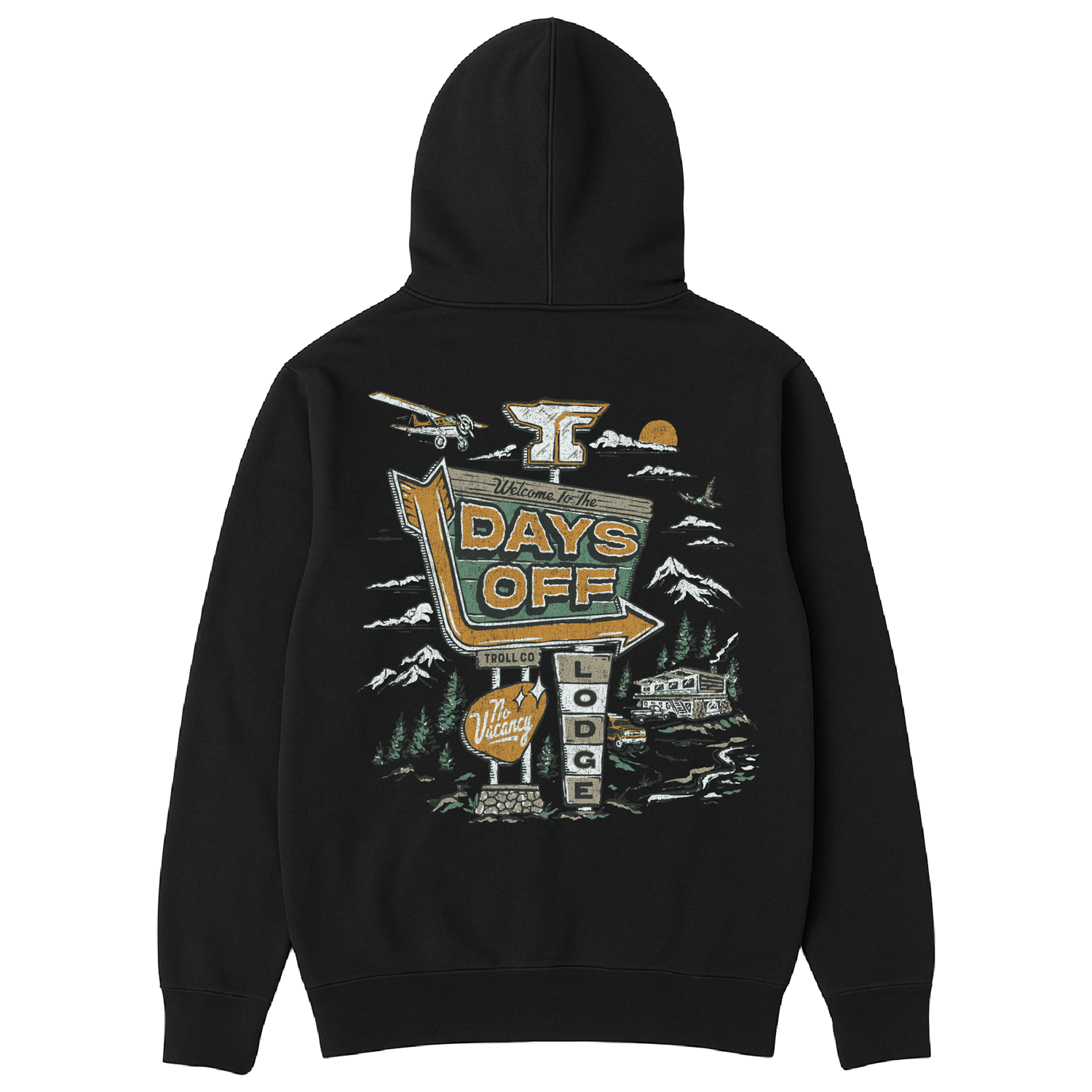 Men's Days Off Lodge Hoodie | Color: Black