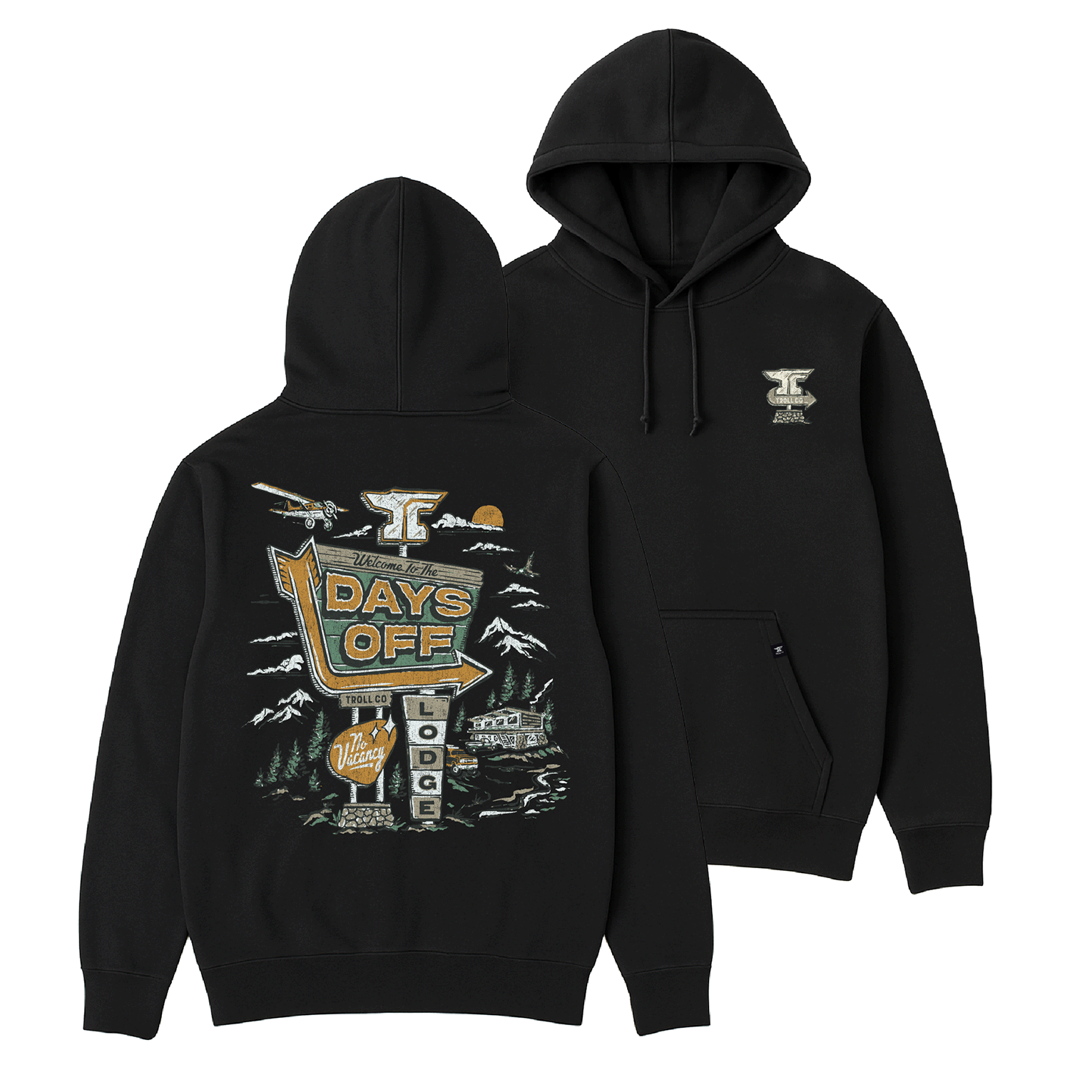 Men's Days Off Lodge Hoodie | Color: Black