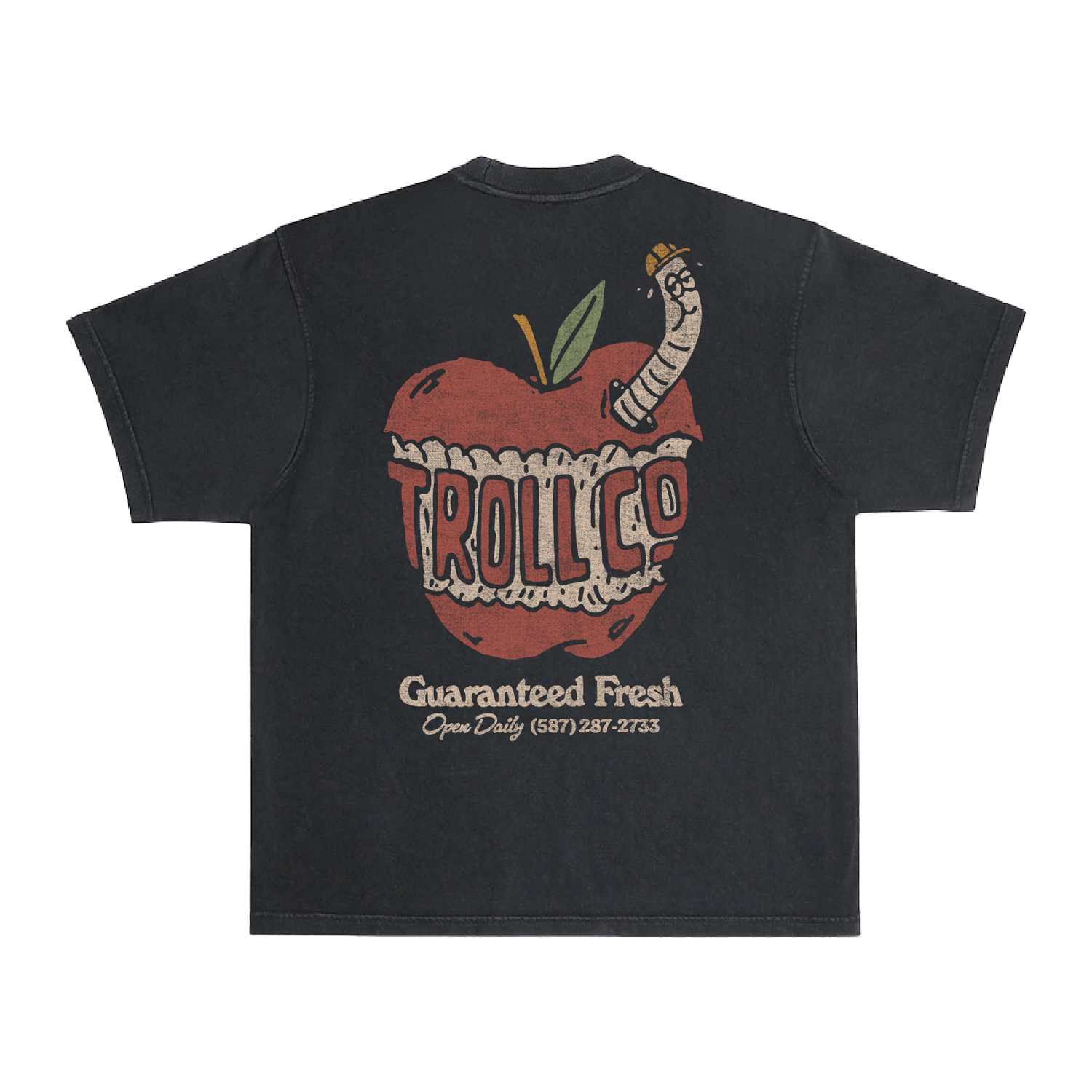 Men's Guaranteed Fresh Heavyweight Pigment Dye T-Shirt | Color: Black