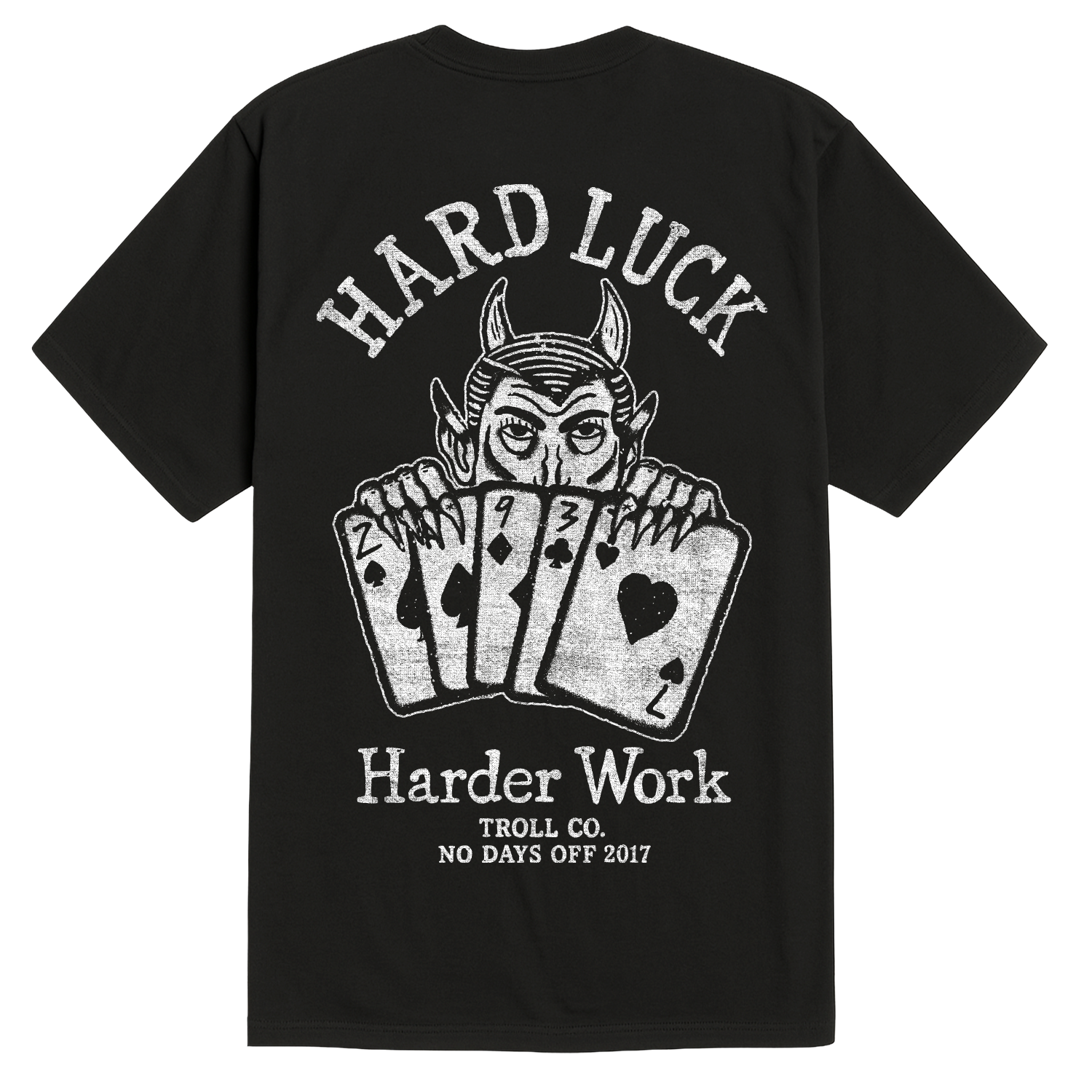 Men's Hard Luck T-Shirt | Color: Black