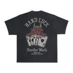 Men's Hard Luck Heavyweight Pigment Dye T-Shirt | Color: Black