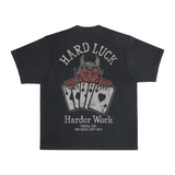 Men's Hard Luck Heavyweight Pigment Dye T-Shirt | Color: Black