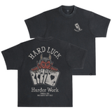 Men's Hard Luck Heavyweight Pigment Dye T-Shirt | Color: Black