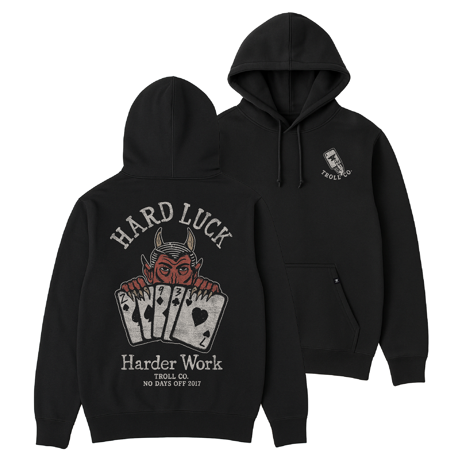 Men's Hard Luck Hoodie | Color: Black