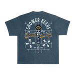 Men's Shower Beers Heavyweight Pigment Dye T-Shirt | Color: Midnight Navy