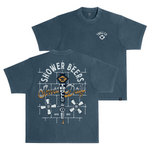 Men's Shower Beers Heavyweight Pigment Dye T-Shirt | Color: Midnight Navy