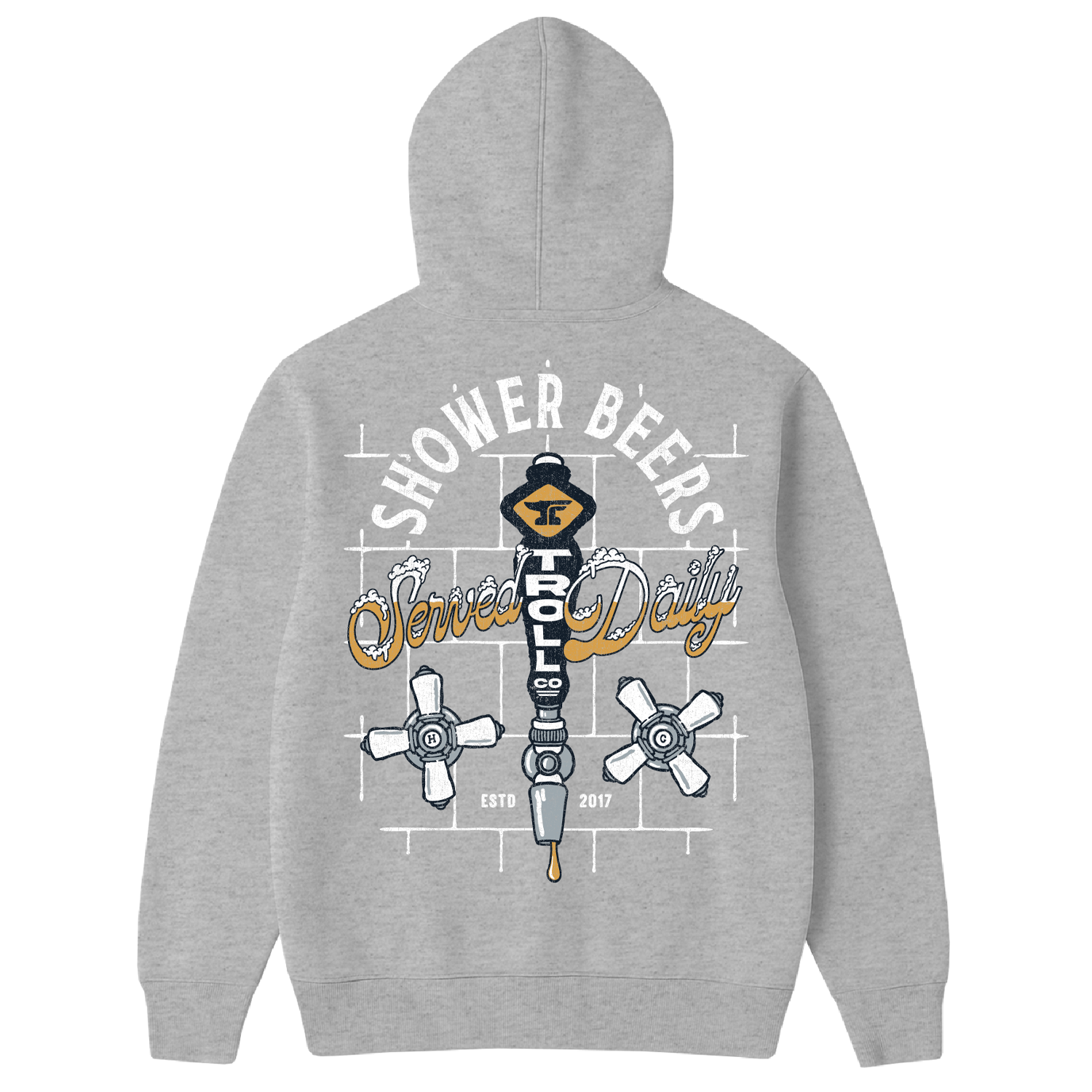 Men's Shower Beers Hoodie | Color: Gray Heather