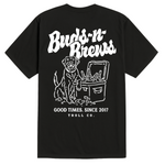 Men's Buds N Brews T-Shirt | Color: Black