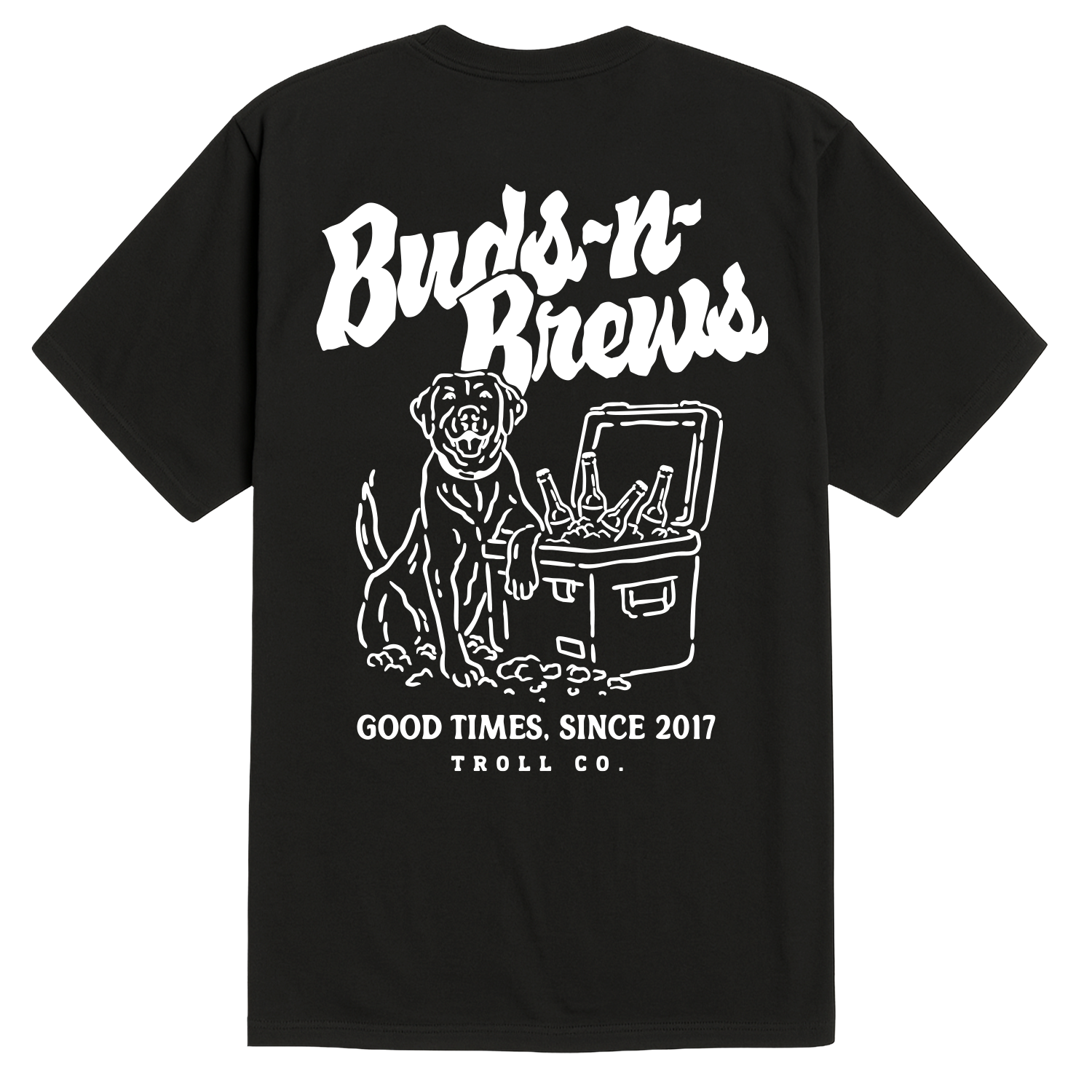 Men's Buds N Brews T-Shirt | Color: Black