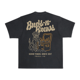 Men's Buds N Brews Heavyweight Pigment Dye T-Shirt | Color: Black