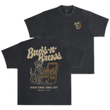 Men's Buds N Brews Heavyweight Pigment Dye T-Shirt | Color: Black