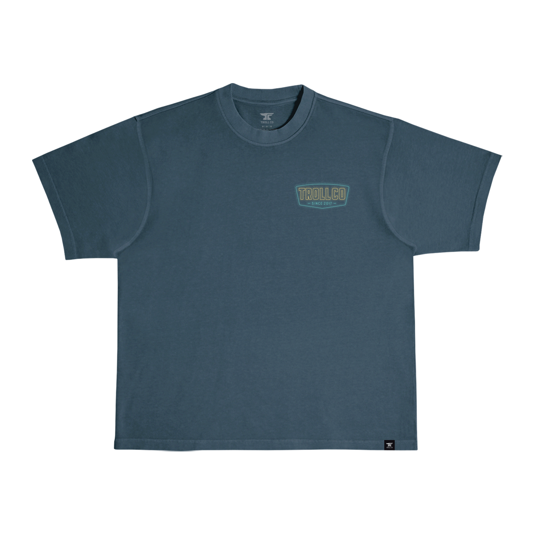 Men's WHUS Neon Heavyweight Pigment Dye T-Shirt - Color: Midnight Navy