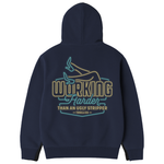 Men's WHUS Neon Hoodie | Color: Navy