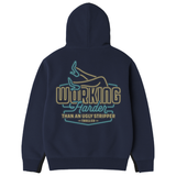 Men's WHUS Neon Hoodie | Color: Navy