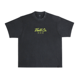 Men's WHUS XXX Glow In The Dark Heavyweight Pigment Dye T-Shirt | Color: Black
