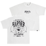 Men's WHUS XXX Heavyweight Pigment Dye T-Shirt | Color: White