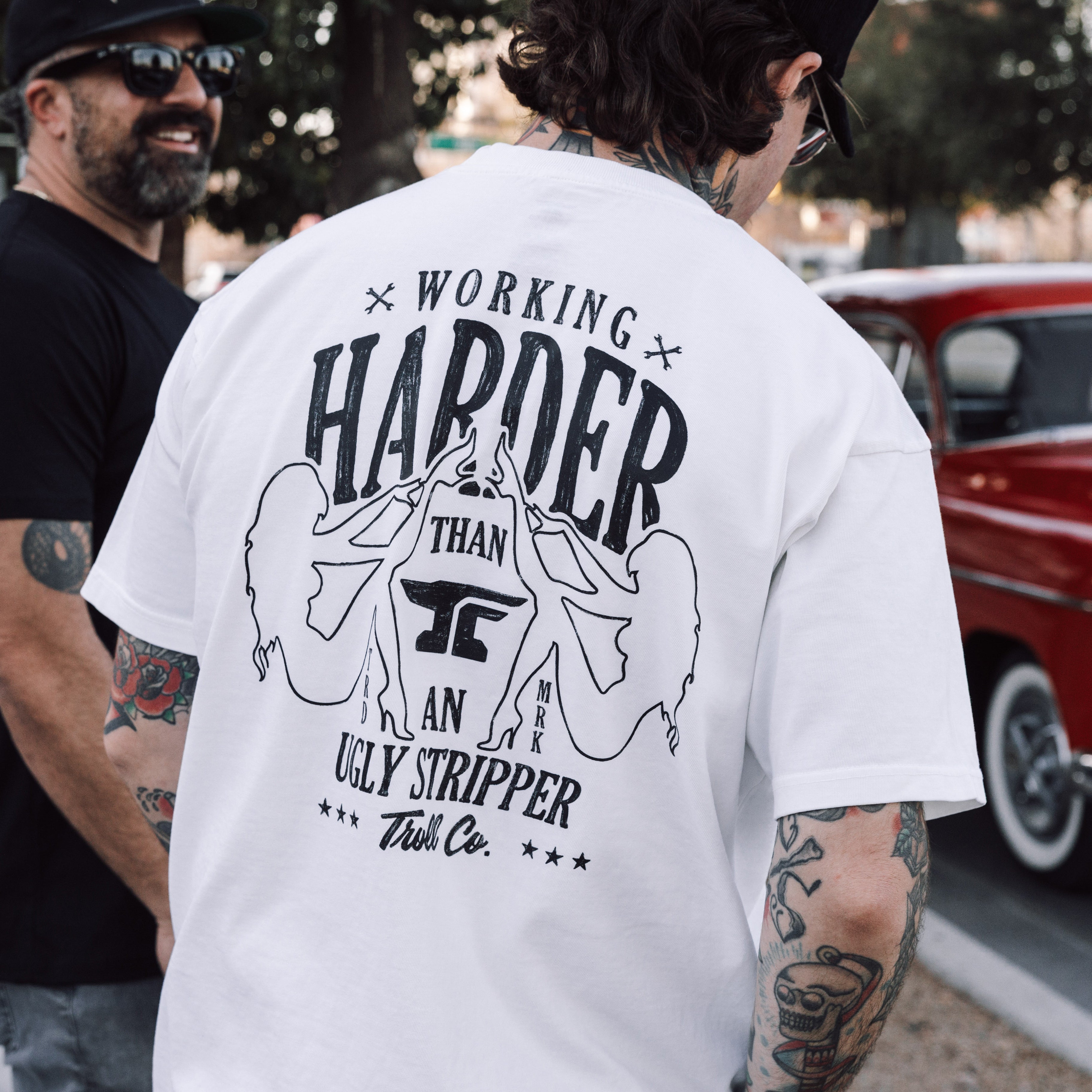 Men's WHUS XXX Heavyweight Pigment Dye T-Shirt | Color: White