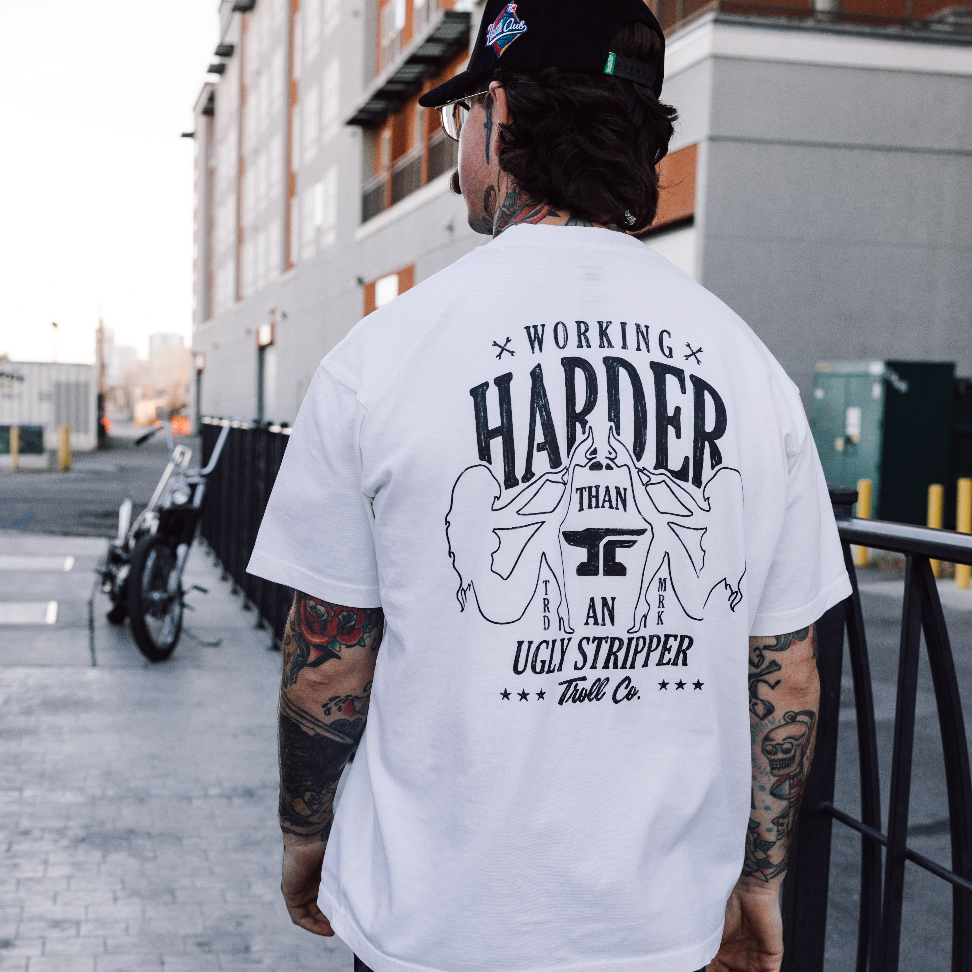 Men's WHUS XXX Heavyweight Pigment Dye T-Shirt | Color: White
