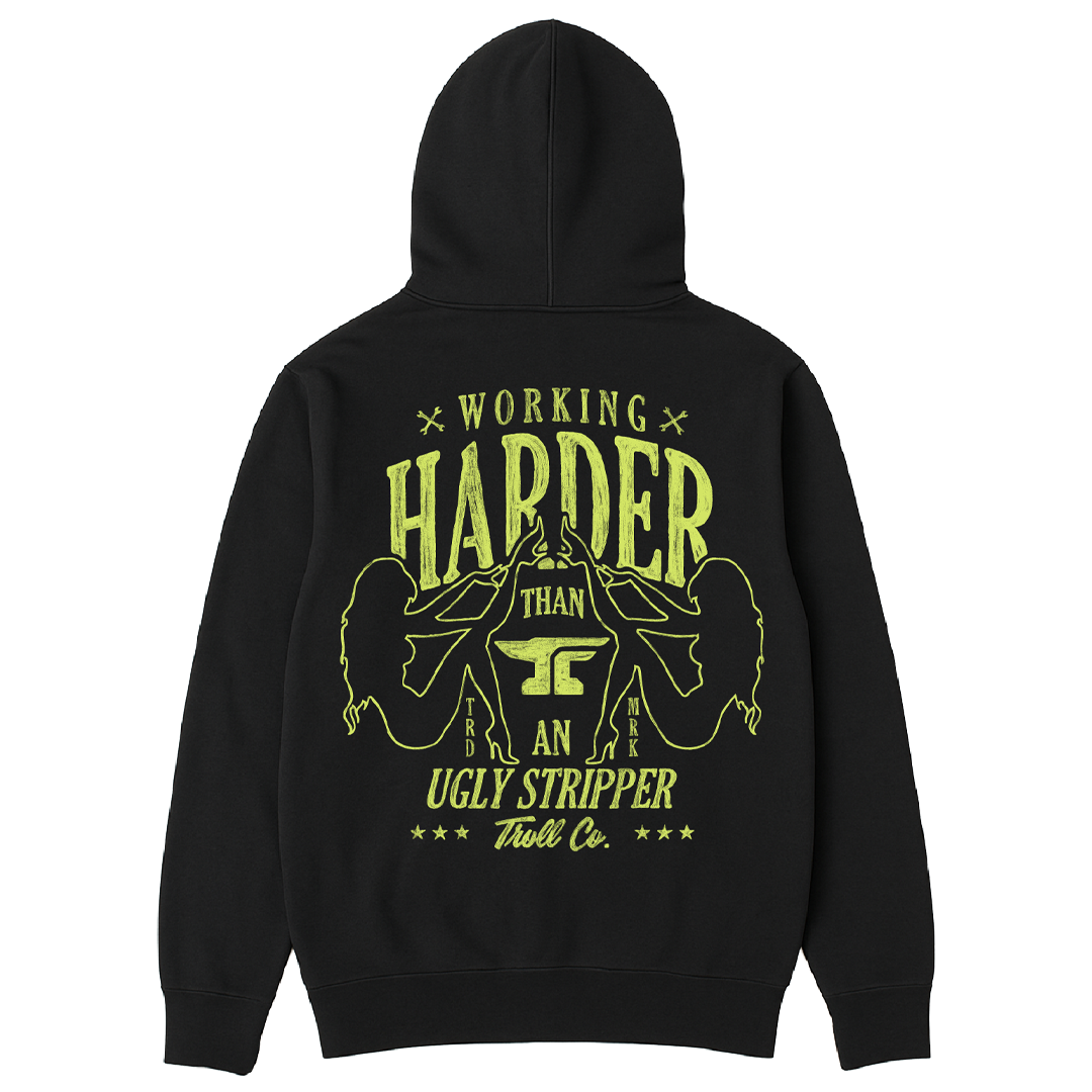 Men's WHUS XXX Glow In The Dark Hoodie | Color: Black