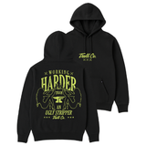 Men's WHUS XXX Glow In The Dark Hoodie | Color: Black