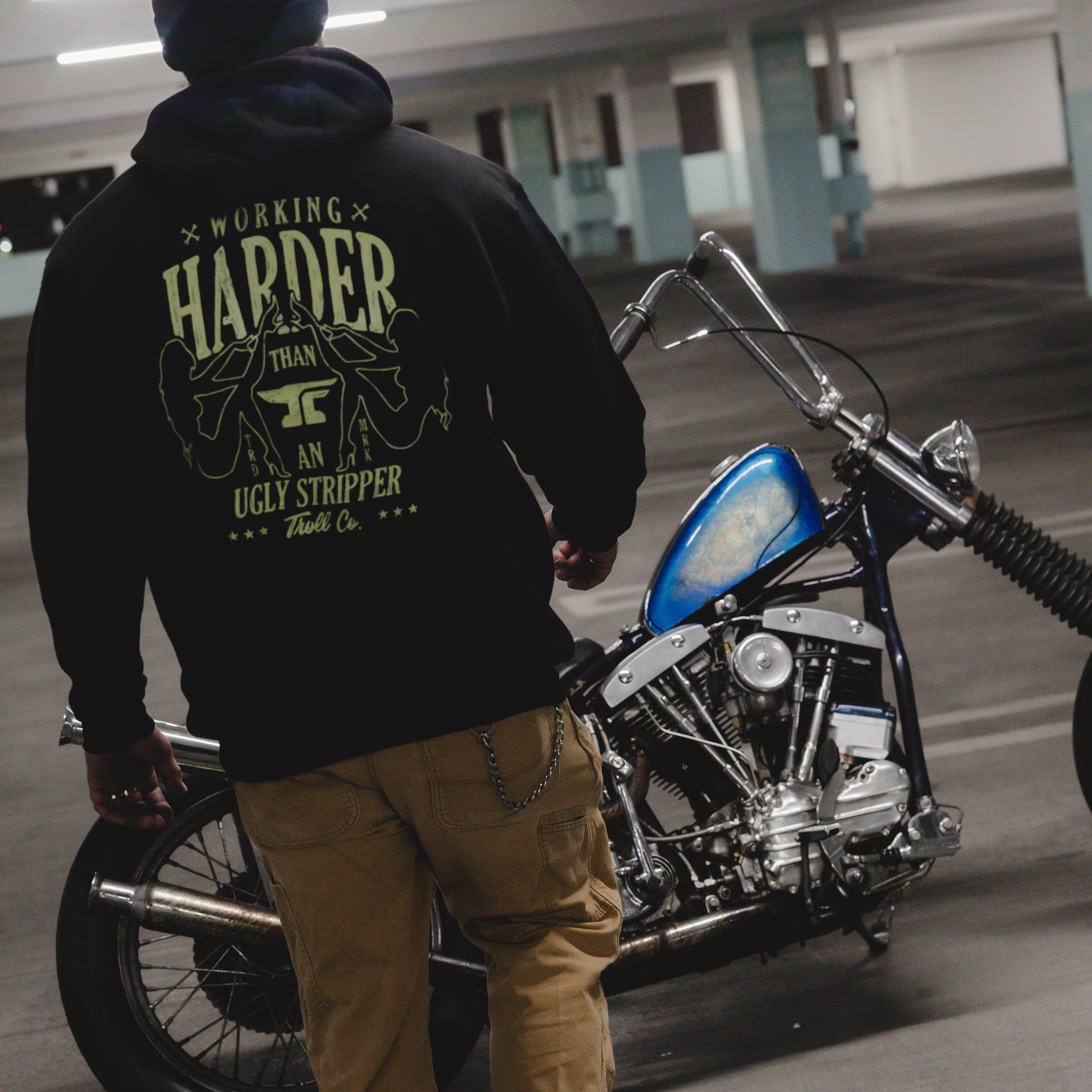 Men's WHUS XXX Glow In The Dark Hoodie | Color: Black