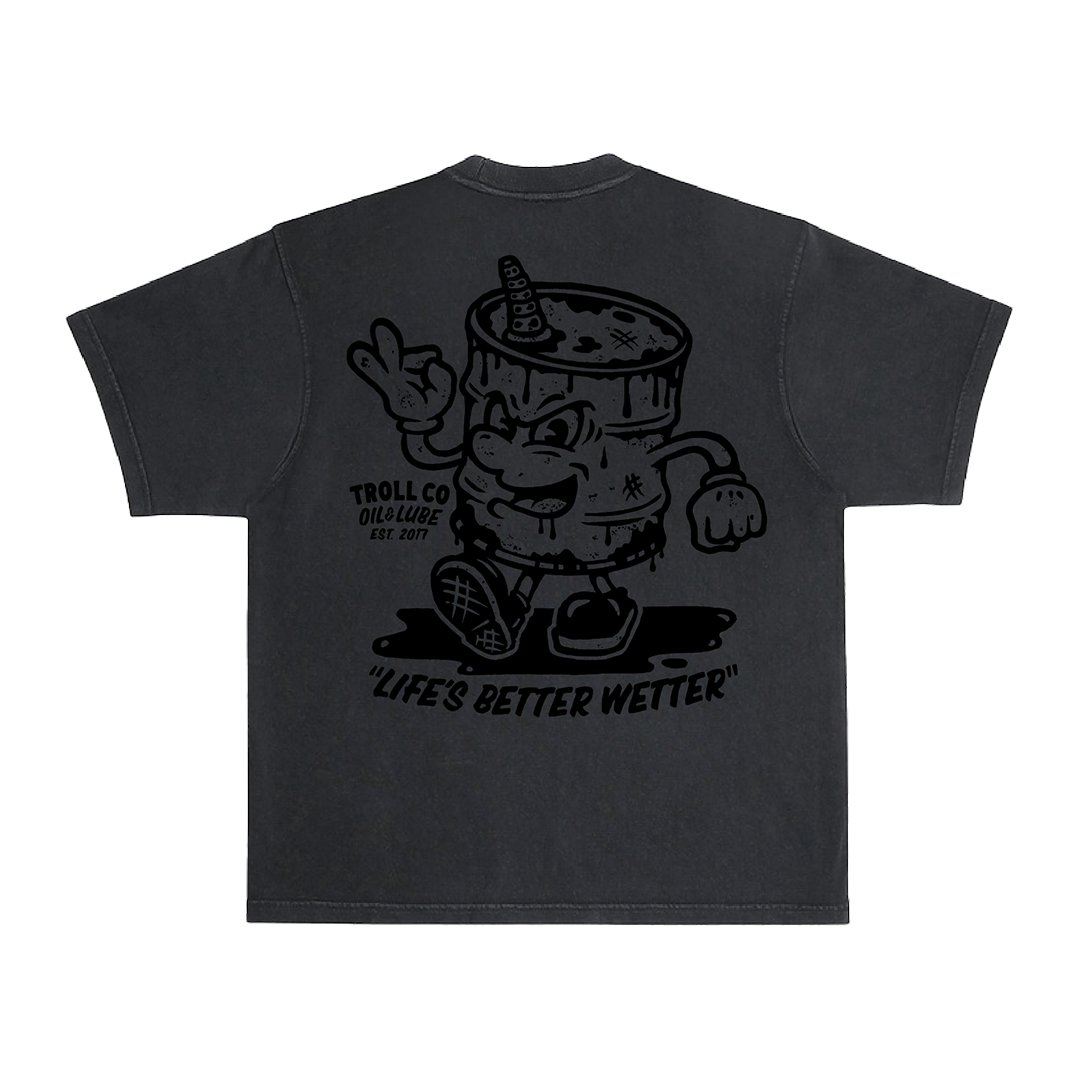 Men's Lube Dude Heavyweight Pigment Dye T-Shirt | Color: Black