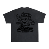 Men's Lube Dude Heavyweight Pigment Dye T-Shirt | Color: Black