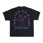 Men's Drummer Girl Heavyweight T-Shirt - Color: Black