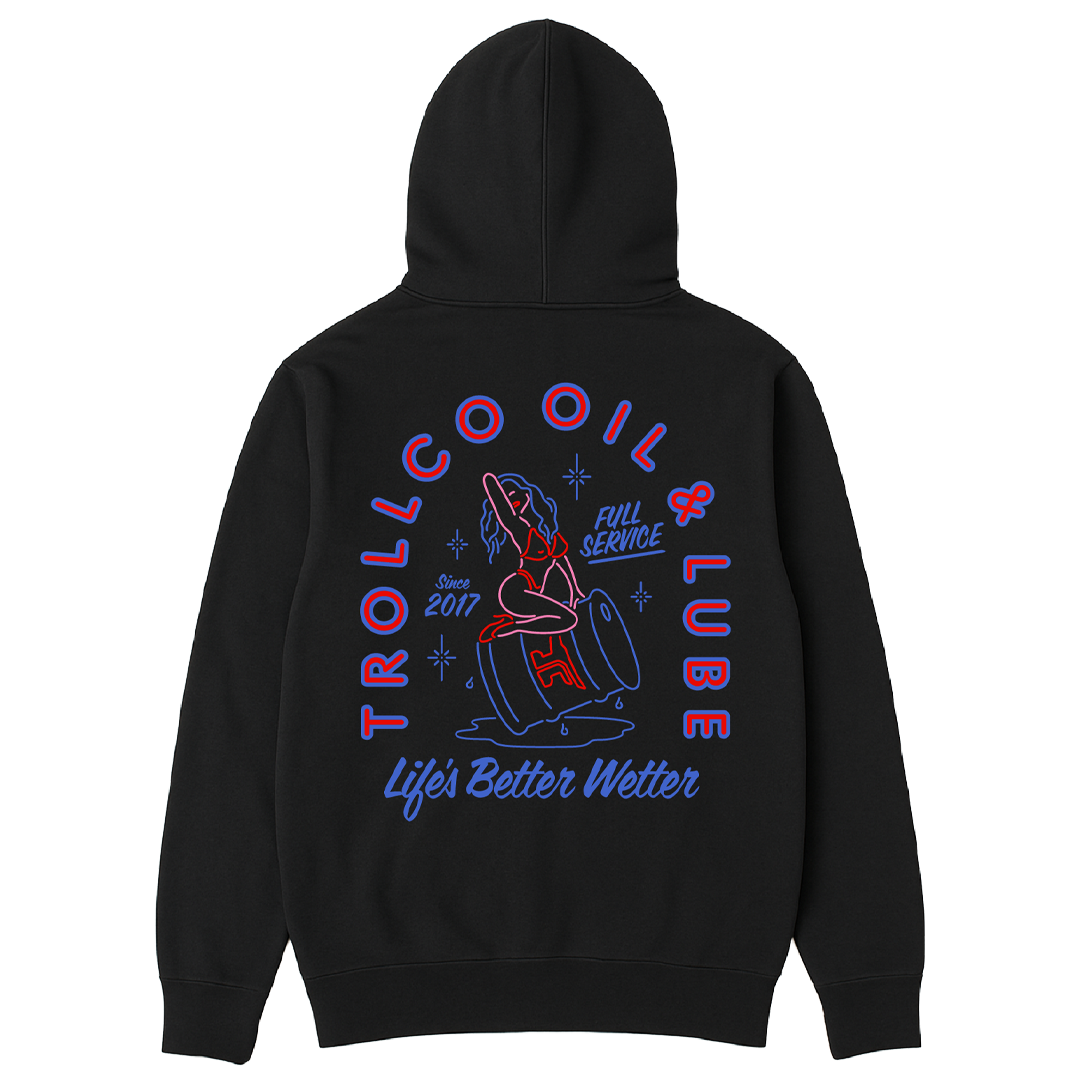 Men's Drummer Girl Hoodie | Color: Black