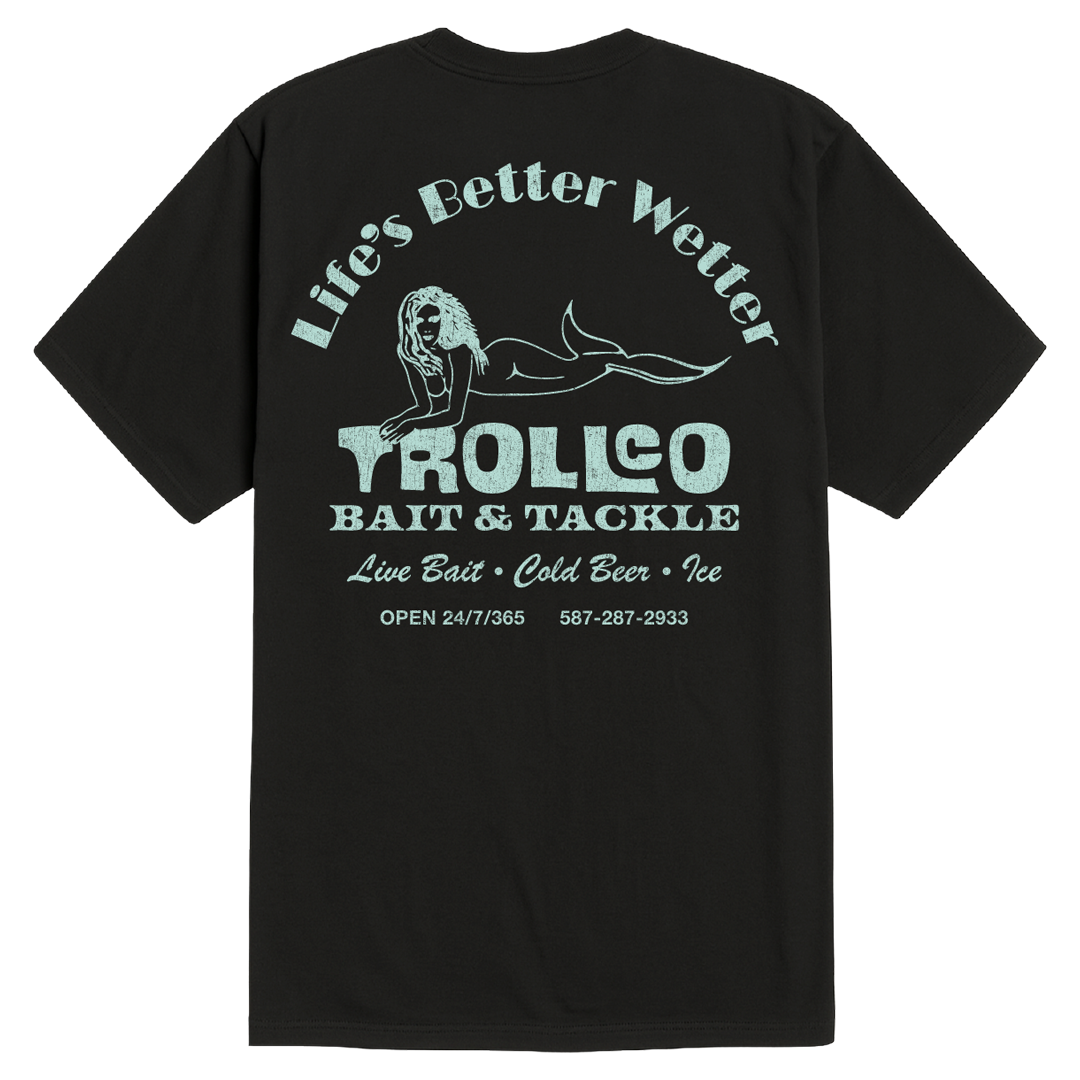 Men's Bait & Tackle T-Shirt | Color: Black