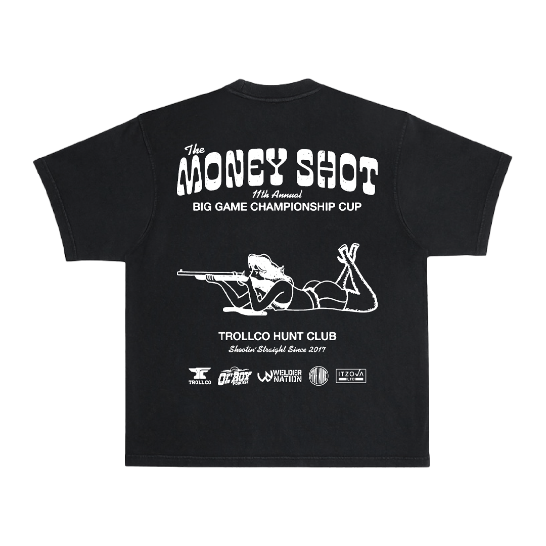 Men's Money Shot Heavyweight T-Shirt | Color: Black