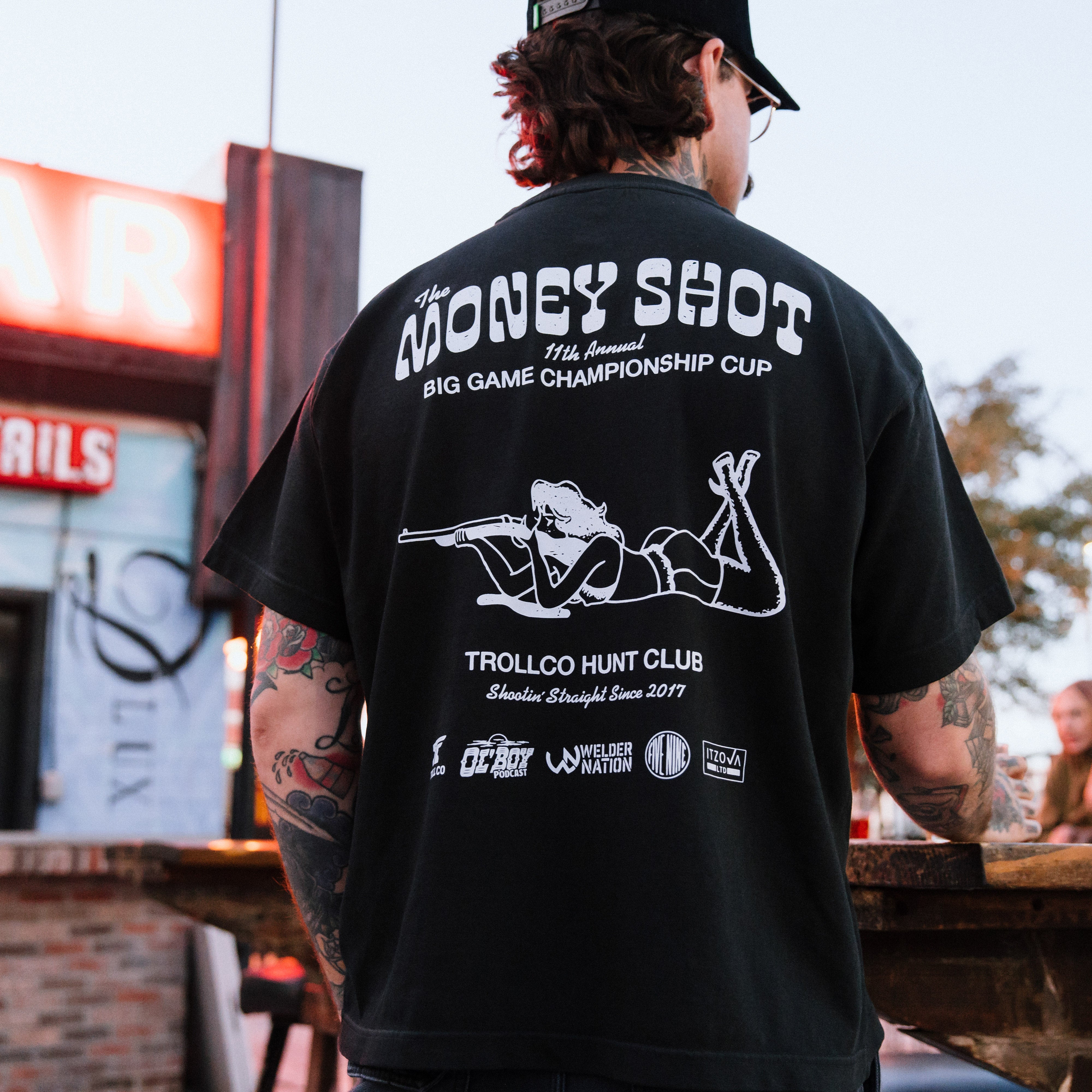 Men's Money Shot Heavyweight T-Shirt | Color: Black