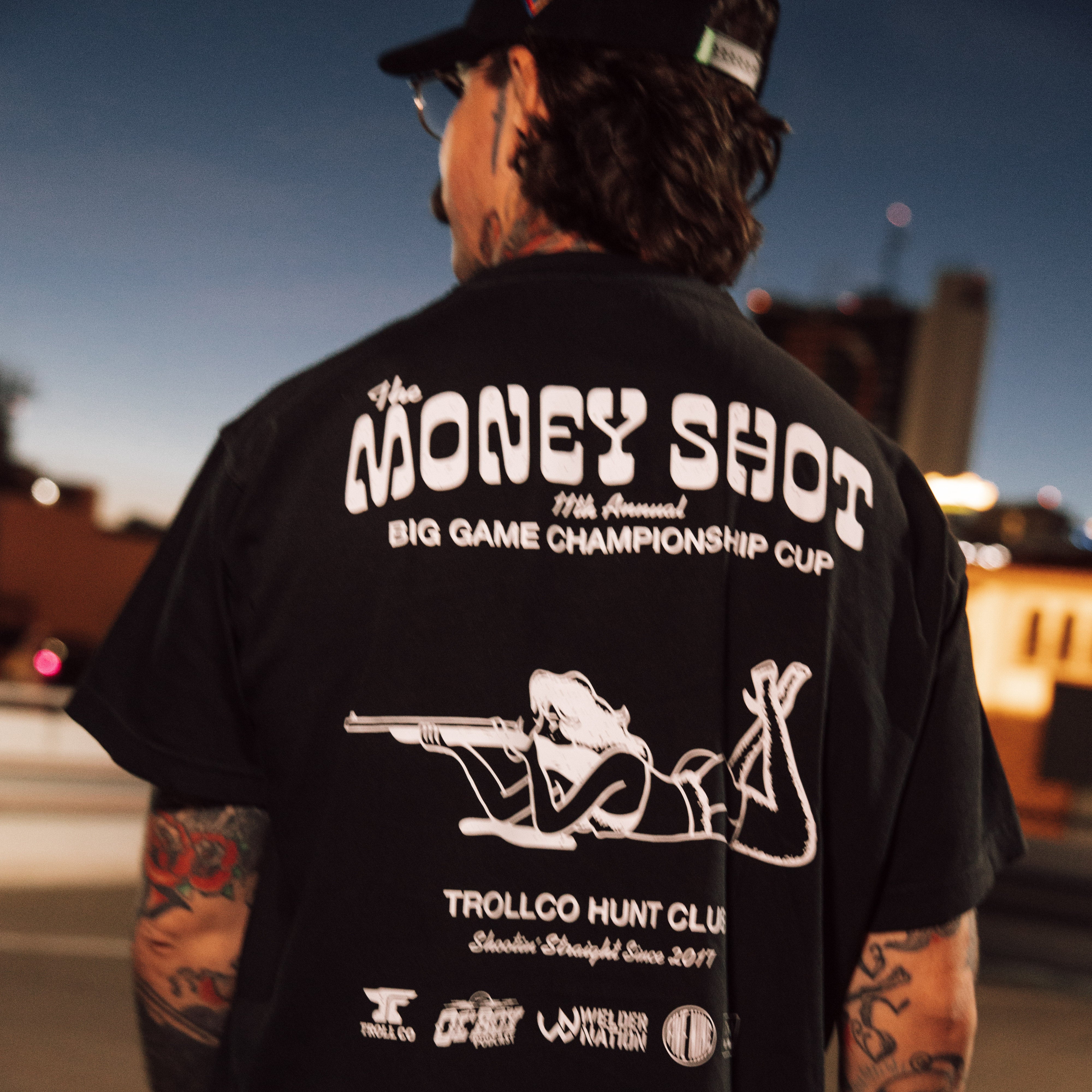 Men's Money Shot Heavyweight T-Shirt | Color: Black