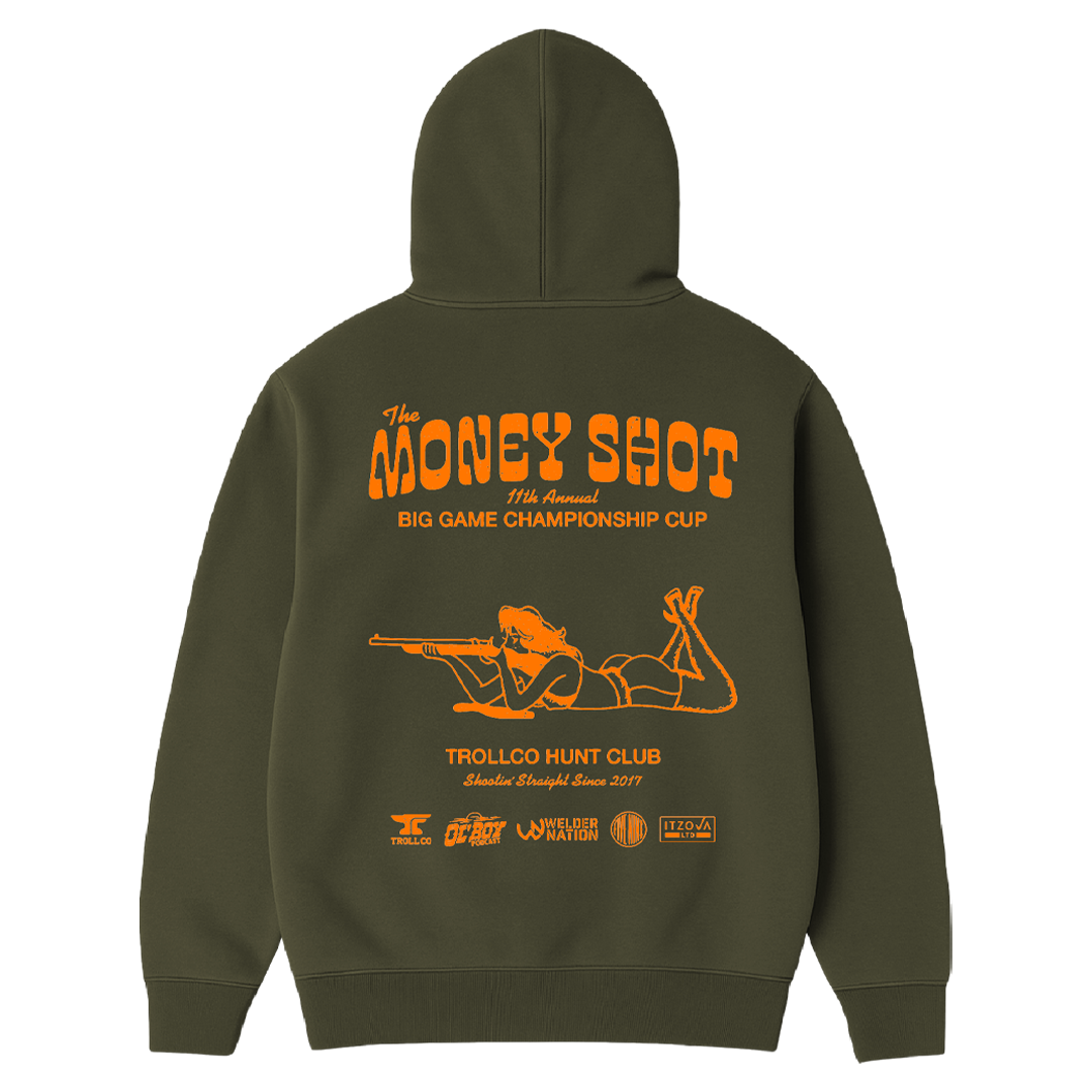 Men's Money Shot Hoodie | Color: Military Green