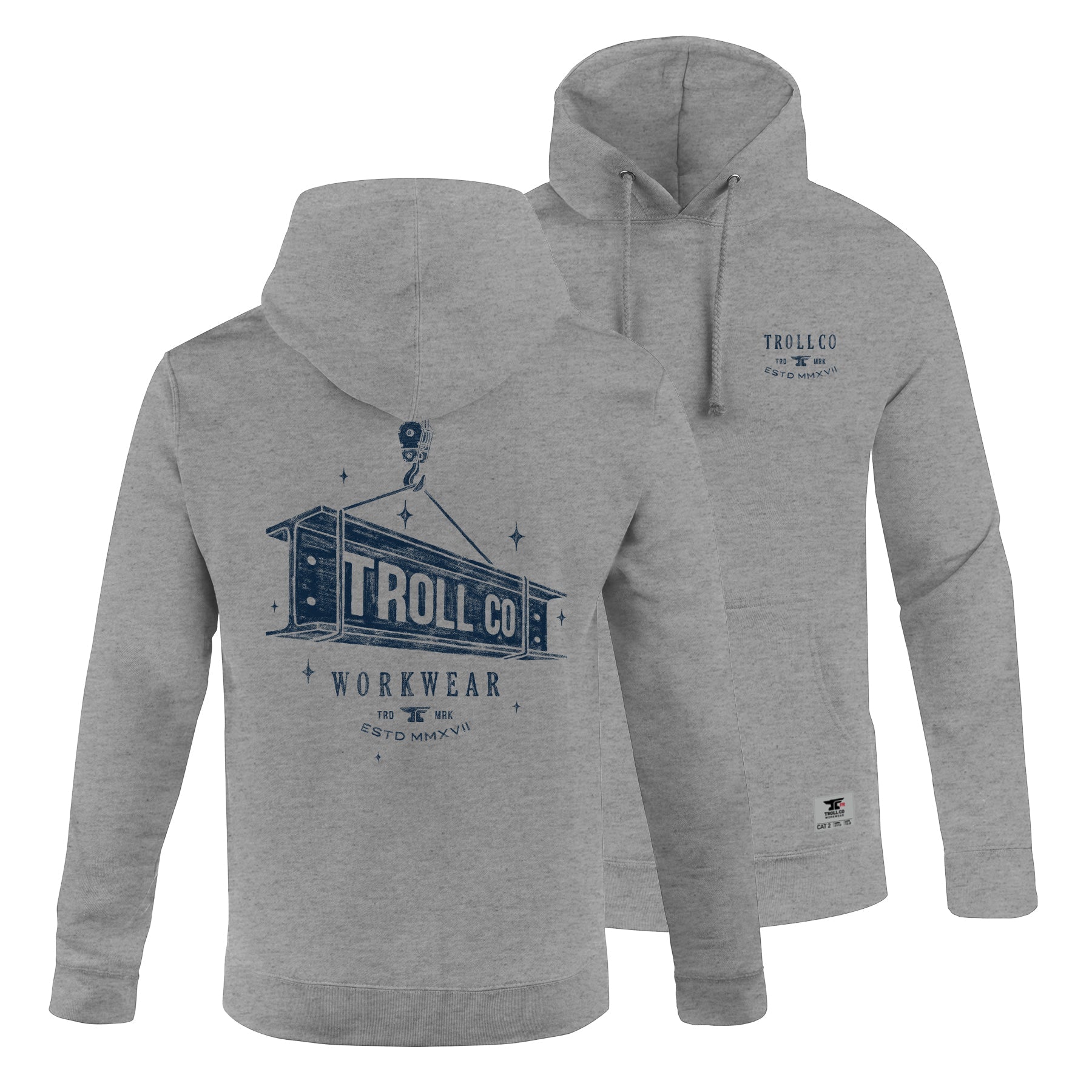 Men's Beamer FR Hoodie - Color: Grey Heather