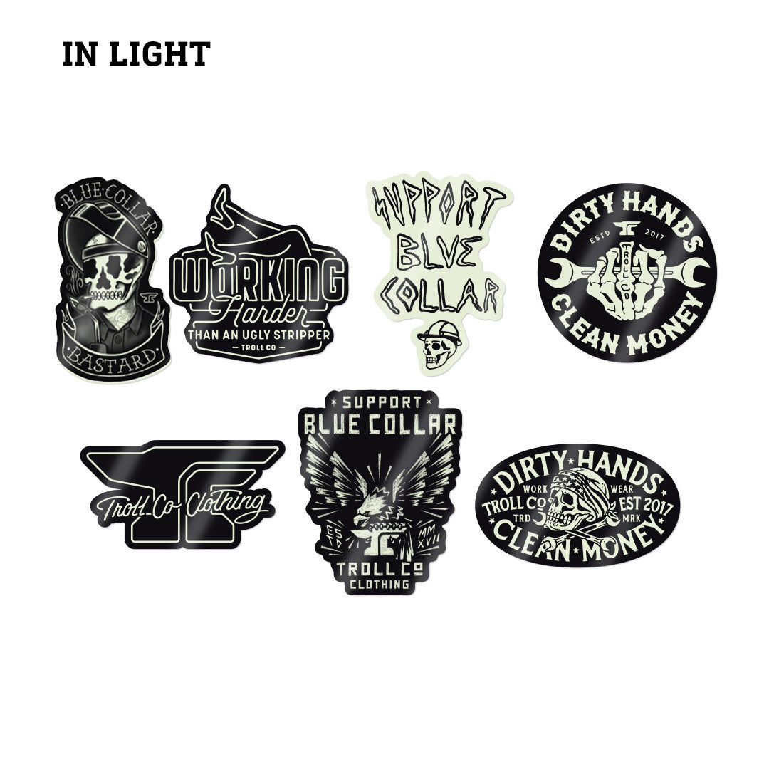 Jumbo Glow Sticker Pack -