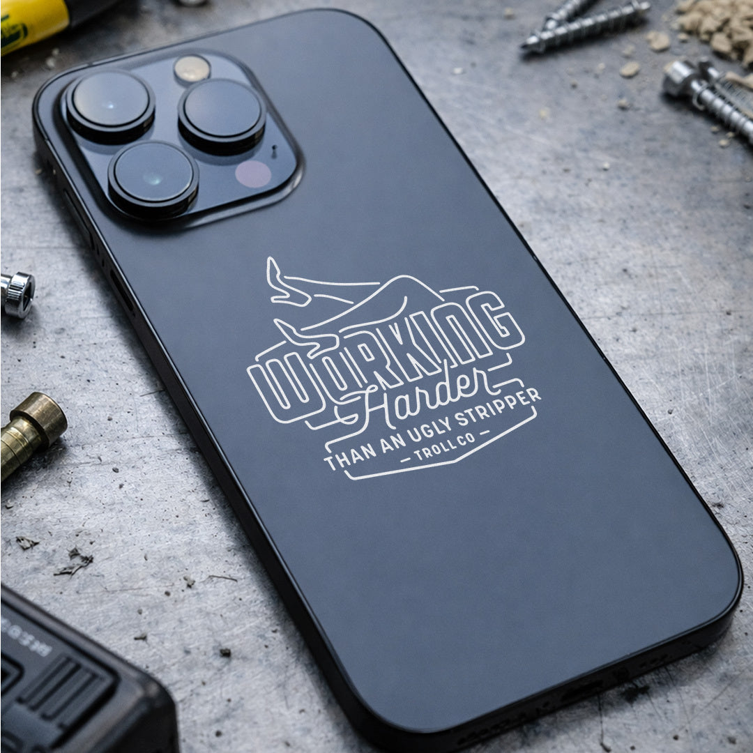 WHUS Neon Decal - Color: White