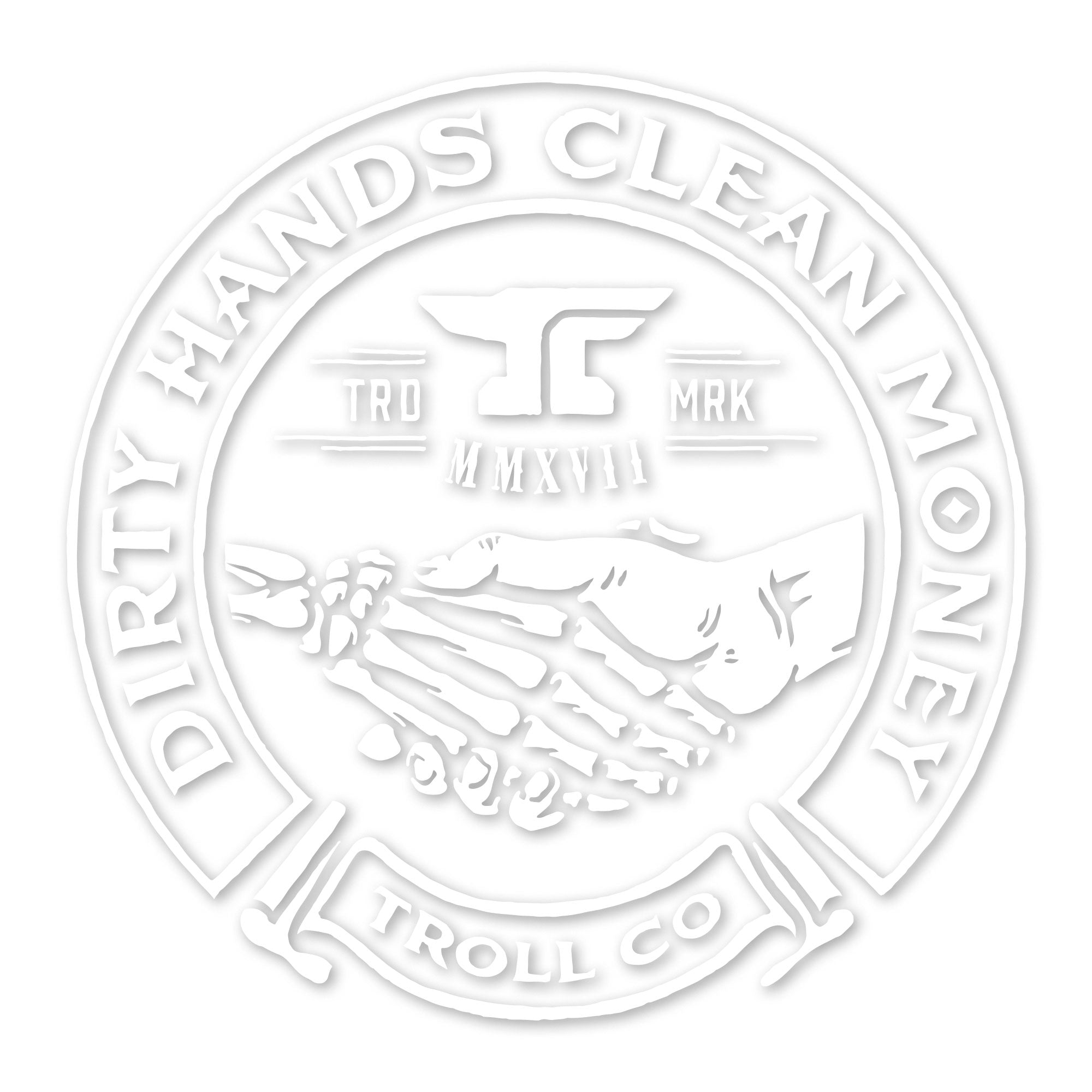 Haggler Decal - Color: White