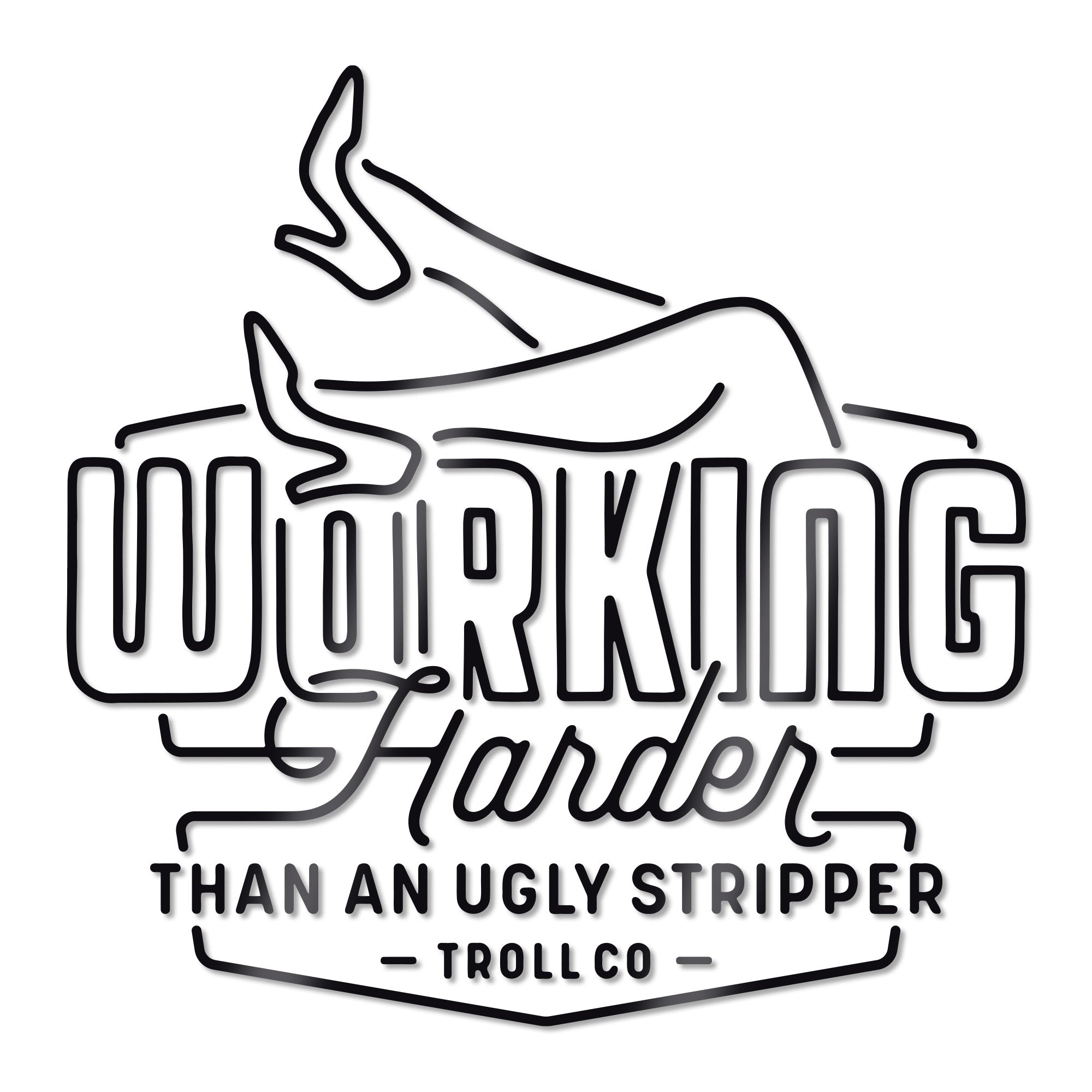 WHUS Neon Decal - Color: Black