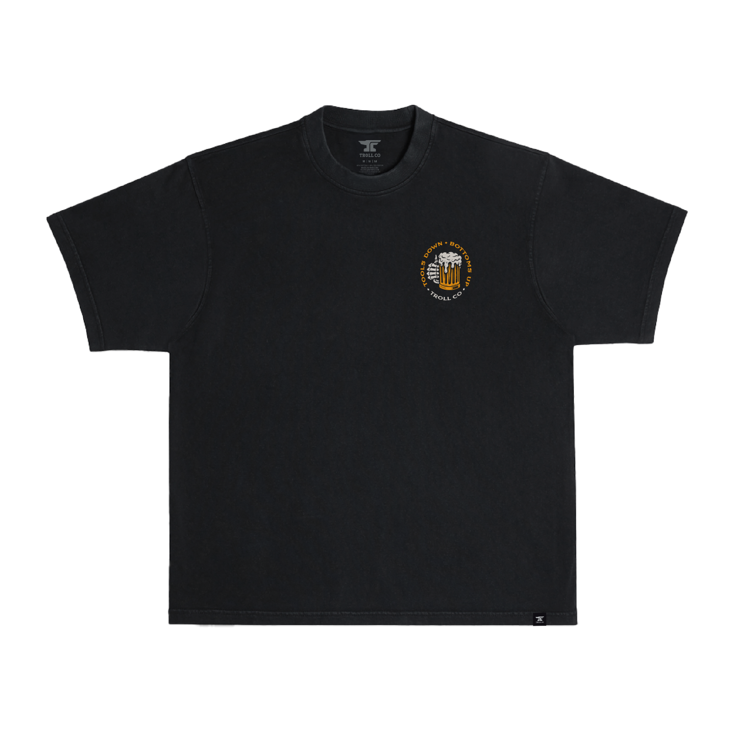 Men's Tools Down Cheers Heavyweight T-Shirt | Color: Black
