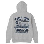 Men's Tools Down Delivery Hoodie | Color: Gray Heather