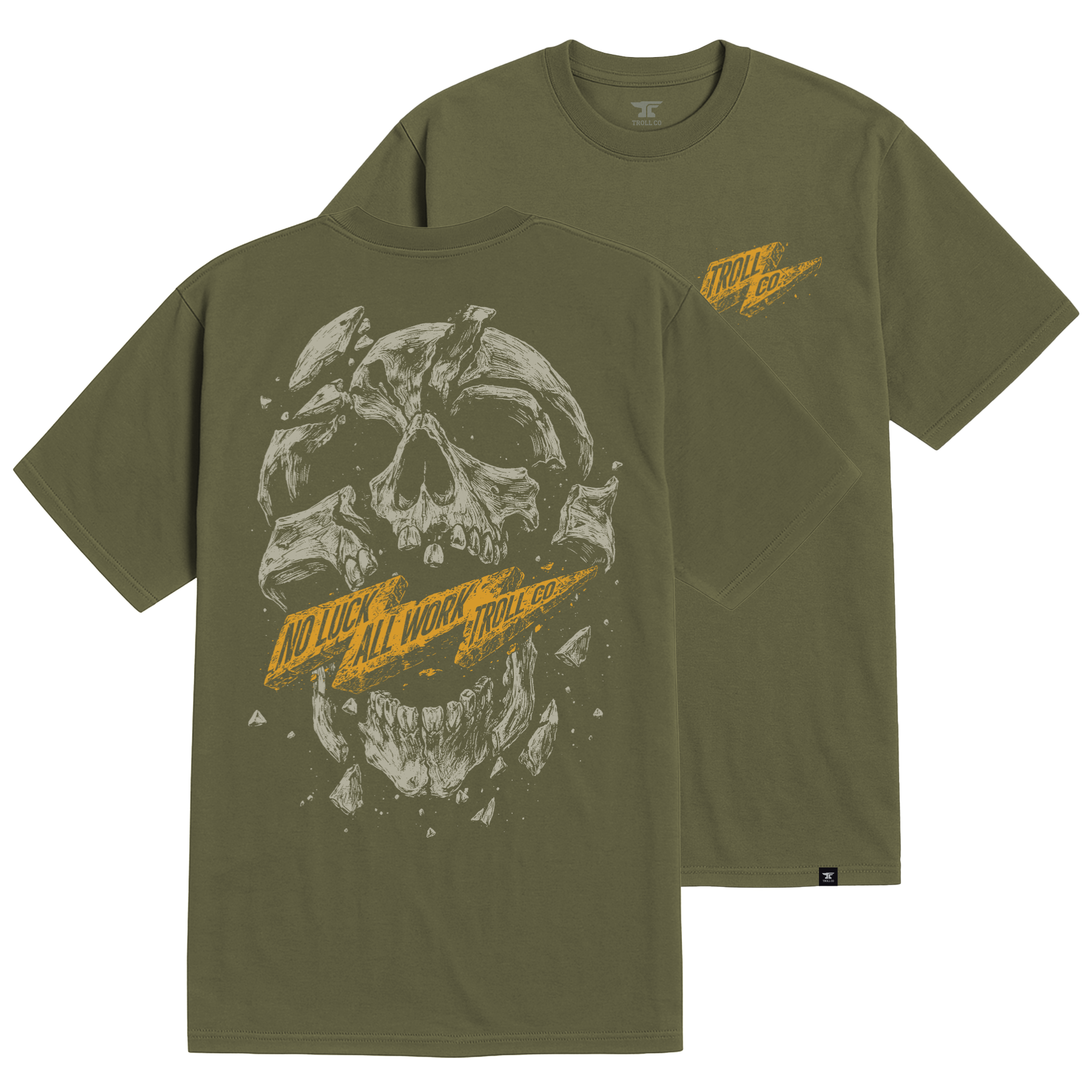 Men's NOLAW Shattered T-Shirt | Color: Military Green