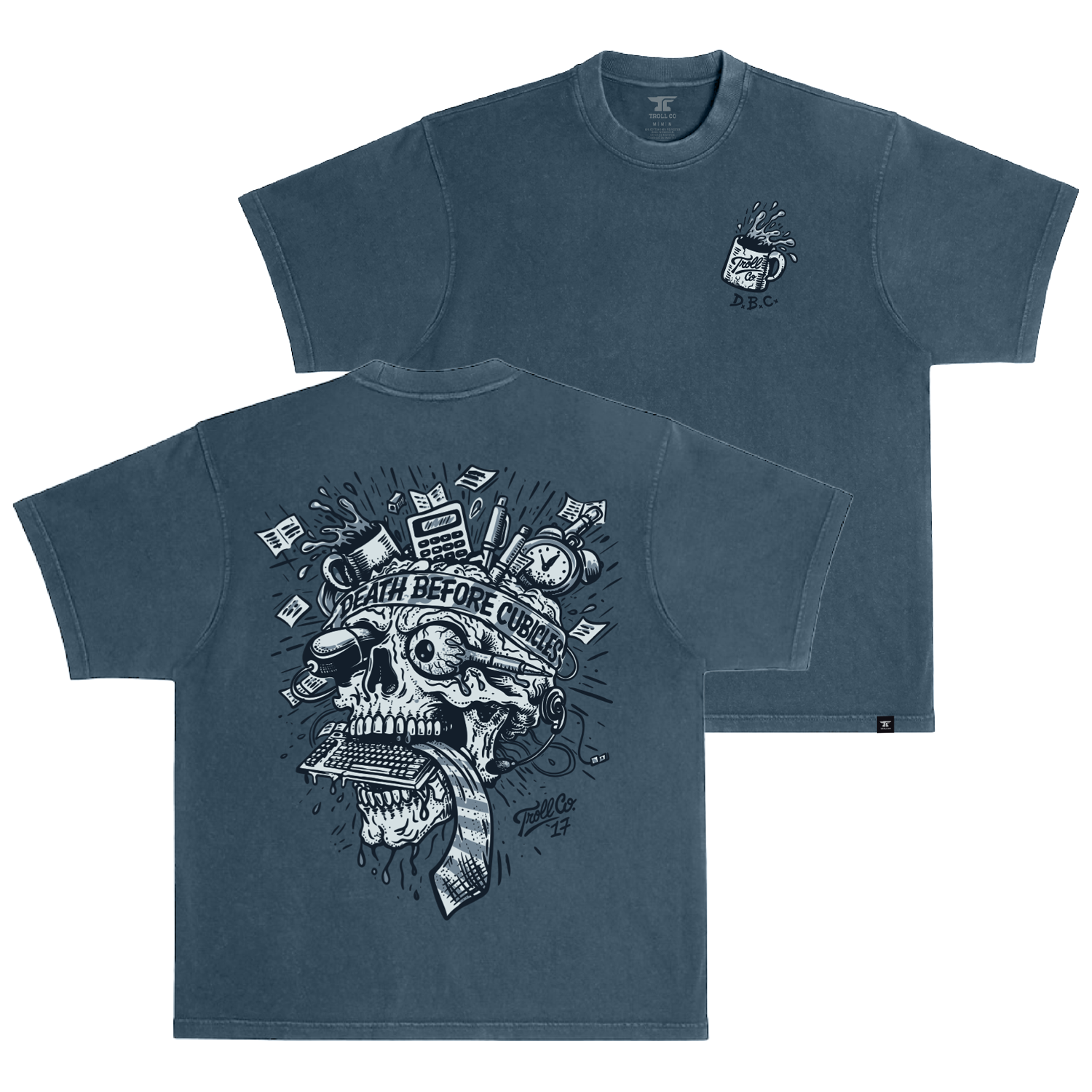 Men's DBC Overload Heavyweight Pigment Dye T-Shirt | Color: Midnight Navy