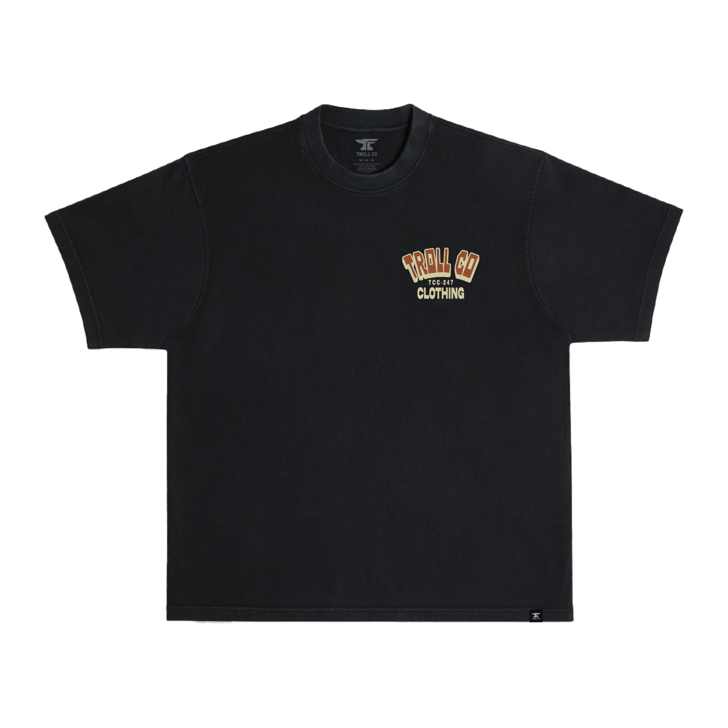 Men's Burnt Out Heavyweight T-Shirt | Color: Black