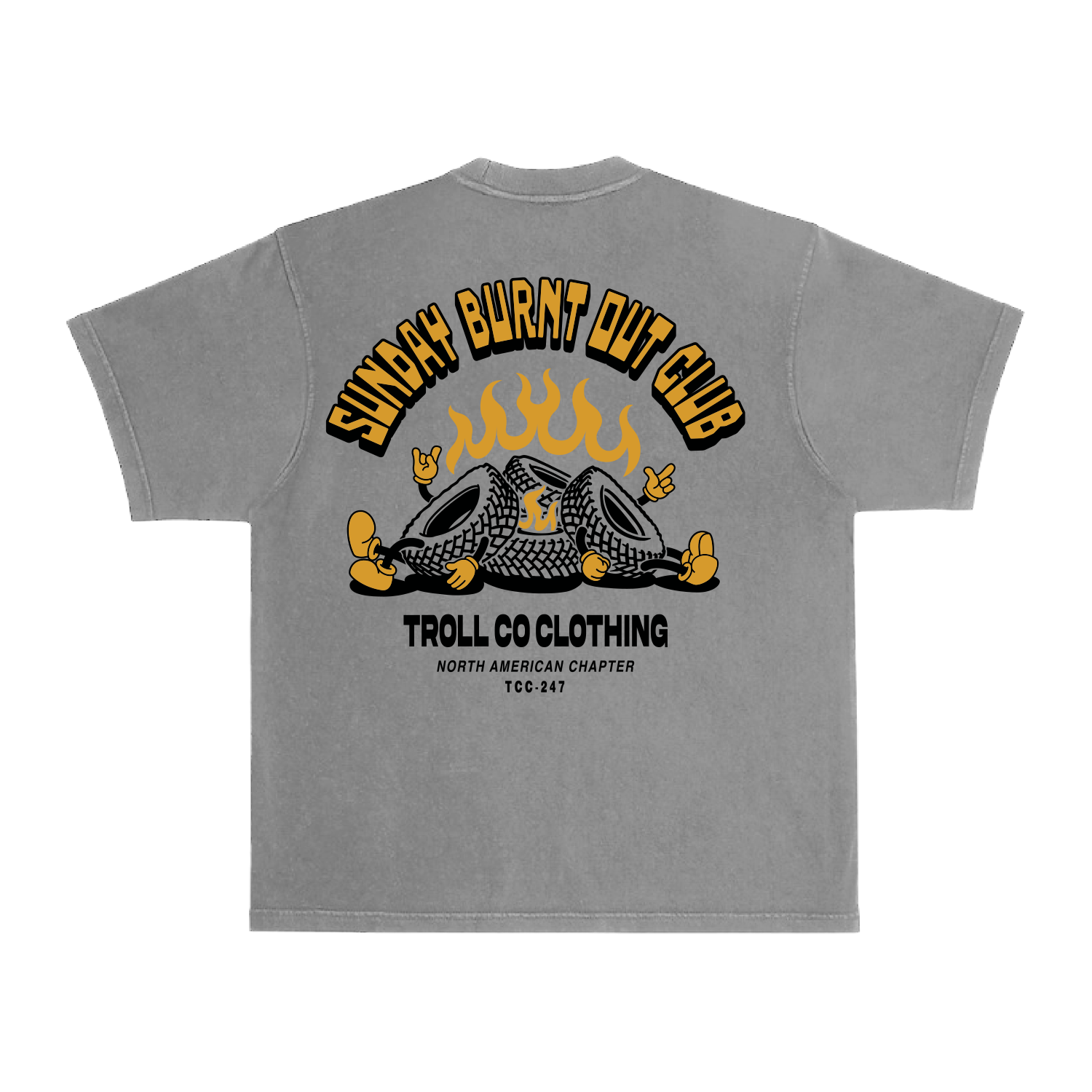 Men's Burnt Out Heavyweight Pigment Dye T-Shirt | Color: Tornado