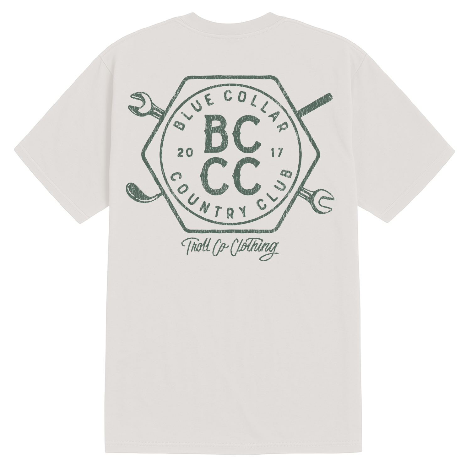 Men's BCCC Crest T-Shirt - Color: Bone