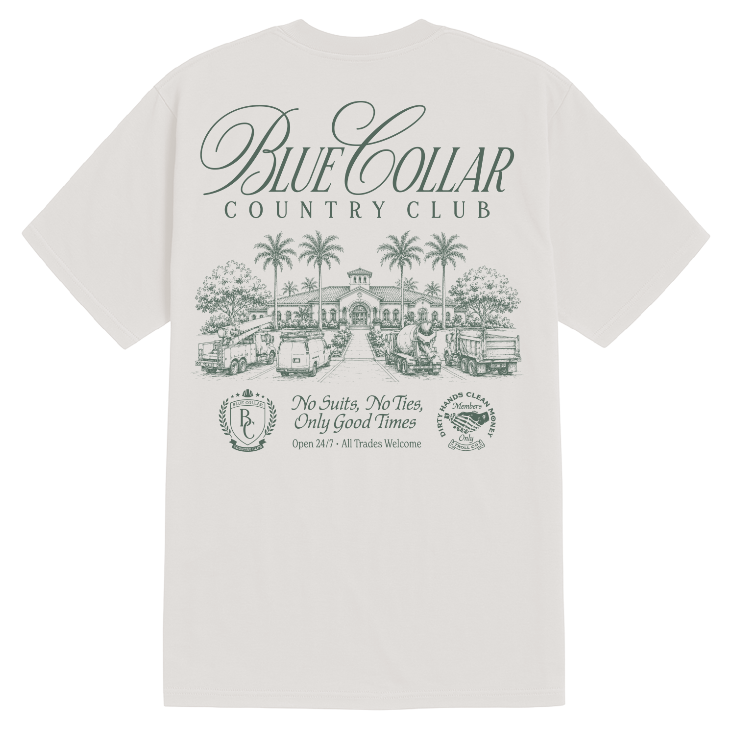 Men's BCCC Palms T-Shirt - Color: Bone