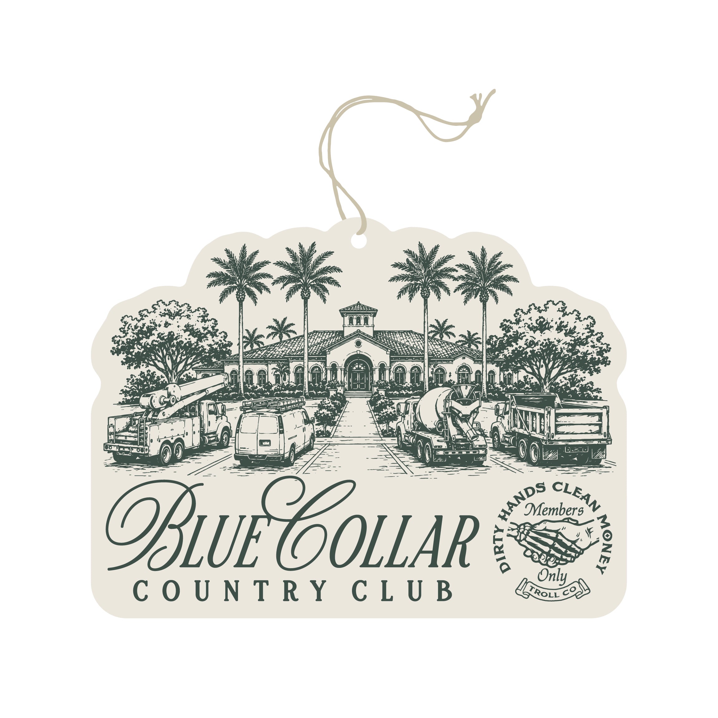 BCCC Air Freshener - Color: White Green
