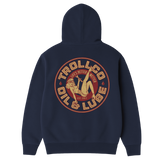 Men's Oil & Lube Garage Hoodie | Color: Navy